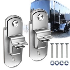 EJYTRVT Cargo Trailer Door Latch, Trailer Hasp, Trailer Latches, Enclosed Trailer Door Latch, Ramp Locking Hasp, Cam Lock Latch Keeper for Enclosed Cargo Ramp Trailer (2 Pack)