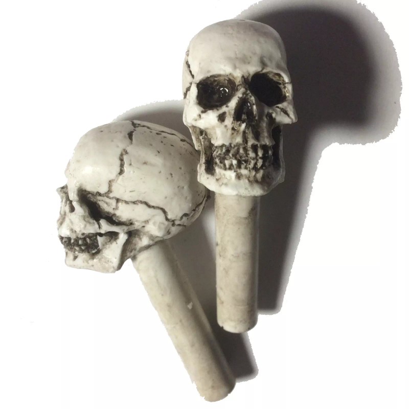 BawdyPartz American Made Hot Rat Skull Door Lock Knobs shift
