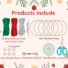 ACRNIGHEET 6 PCS Christmas Tree Macrame Kit for Adults Beginners