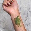 4 x 'Adiantum Plant' Temporary Tattoos - Water Resistant, Skin-Safe,