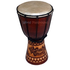 DJEMBE DRUM CARVED (30CM)