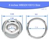 Electric Stove Chrome Drip Pans 1 Large 8'' WB32X10013 &