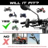ToolWRX Motorcycle Lock Heavy Duty Anti Theft for Scooter &