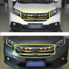 ECAHAYAKU Front Bumper LED Grille Amber Turn Signal Light Driving