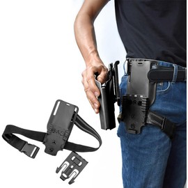 Lishuyeh Tactical Drop Leg Band Strap Quick Release System Kit QLS 22 19 Adapter Base Leg Belt Loop Platform with Thigh Strap Buckle Drop Leg Belt Gun Holster Adapter, black, Tactical