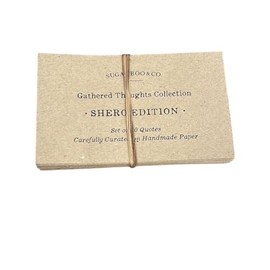 Sugarboo 50 Gathered Thoughts Collection “Sheros” Edition - Empowering Quotes on Handmade Paper - 3 x 6 Inch Card Size