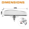 Chrome Rear Passenger Foot Pegs Floorboards Floor Boards for Harley