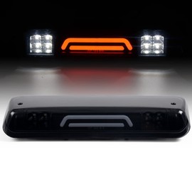 PIT66 LED 3rd Brake Light, Compatible with 07-10 Ford Explorer Sport Trac/04-08 Ford F150 Lobo/06-08 Lincoln Mark LT Third Brake Stop Lamp Light Smoky Lens Black Housing