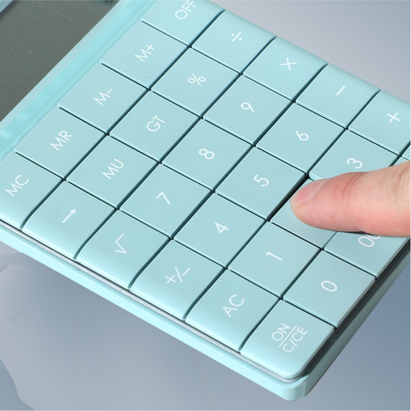 Delhi Recycled Lone Green Deli Lightweight Office Calculator Green /