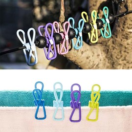 Retractable Portable Clothesline for Travel, 1.8-Meter-Long 22-Clip Elastic Clothes Drying Rope,Indoor Outdoor Camping Laundry Drying Line