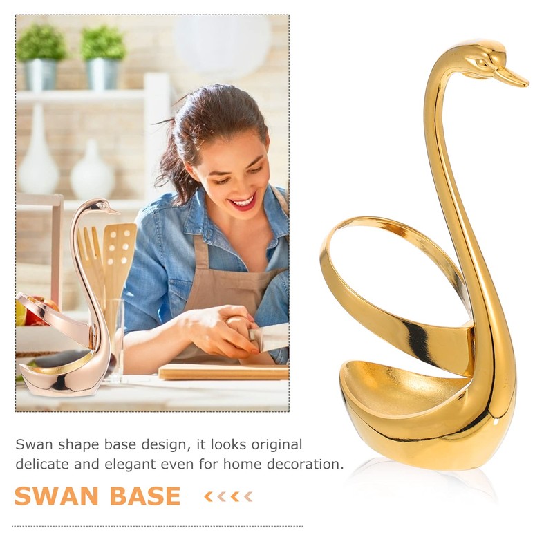 Hemoton Dinnerware Set Spoon Stand Stainless Steel Utensil Holder Fruit