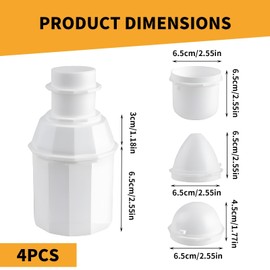 ZFRITP 4 Piece DIY Rice Ball Mould Set, 3-in-1 Multi-Purpose Arancini Maker, Onigiri Mould, Sushi Maker Set, Suitable for Making Rice Balls, Sushi, Meatballs (Round, Conical and Cylindrical)