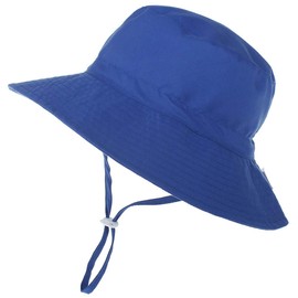 Baby Sun Hat Toddler Summer Sun Protection Baby Boy Hats Beach Wide Brim Bucket Hats for Baby Girl Kid Cap 2 3 4 5 6 7 Years Royal Blue