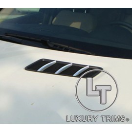 Luxury Trims Mercedes GL X166 Chrome Hood Vent Fin Bonnet Cover by Luxury Trims 2013-2016
