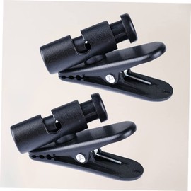 6 Pcs 360 Degree Rotatable Headphone Earphone Cable Clips - Black Abs Wire Cord Holder for Shirts, Jackets, and Office Use