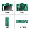 Malachite Green Acrylic Evening Bag Unique Square Bag Cocktail Wedding