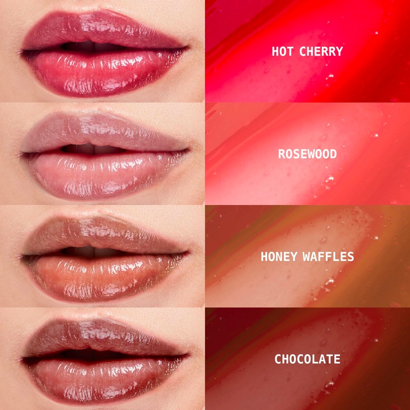 Ruby Kisses Lip Oil Booster, Hydrating Lip Gloss with Nourishing