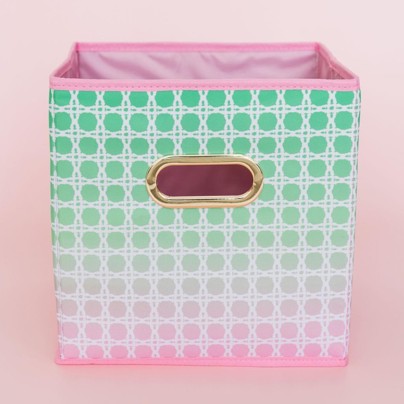 Lilly Pulitzer Small Collapsible Bin for Storage Cube Organizer, 11