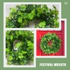 LUOZZY St. Patrick's Day Clover Wreath Four Leaf Clover Wreath