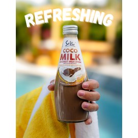 Savia - Coconut Milk Drink, Quality Coconut-Based Beverage, Made with Real Coconut Pulp & Natural, Delicious & Refreshing, Vegetarian, Gluten-Free(9.8oz, 12-Pack) (Chocolate)