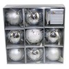 Shatterproof Christmas Tree Decoration - 9 Pack 80mm Baubles -