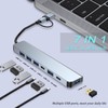 Aluminum 7 in 1 USB C Hub with USB 3.0,