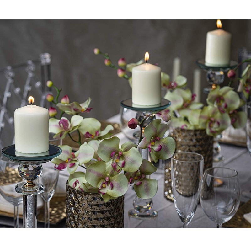 Bolsius Ivory Pillar Candles – 2x3 Inches – 20 Pack