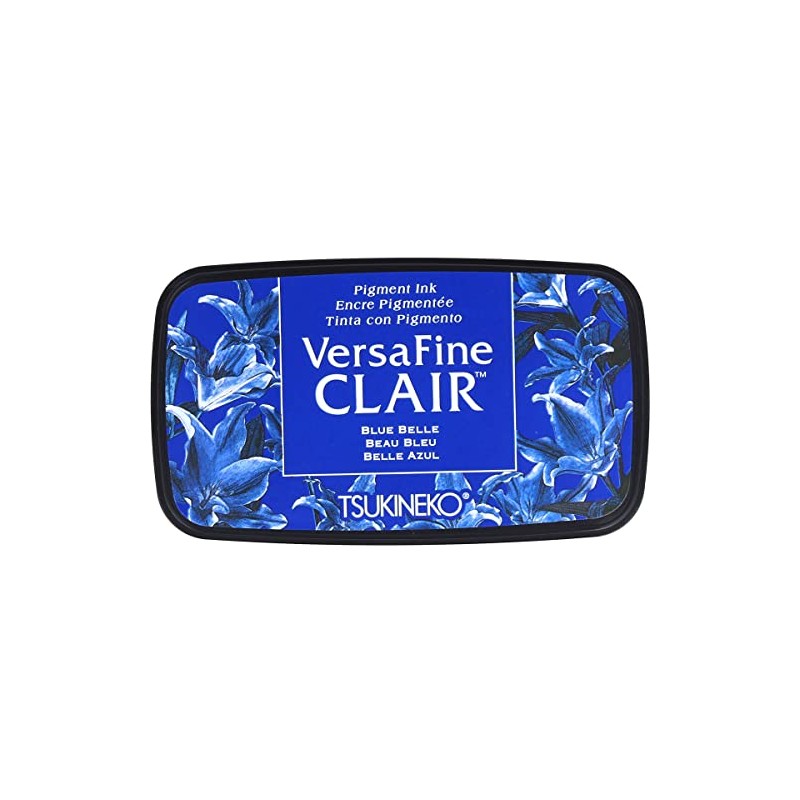 Tsukineko Belle Versafine Clair Ink Pad, Synthetic Material, Blue, 5.6