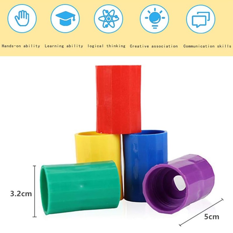 Norhogo 5pcs Experiment Tool Bottle Connector, Tornado Tube Bottle Connector