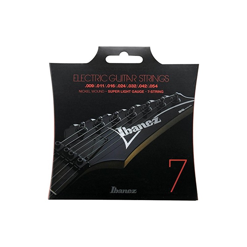 Ibanez IEGS7 7-String Electric Guitar Strings - Super Light Gauge