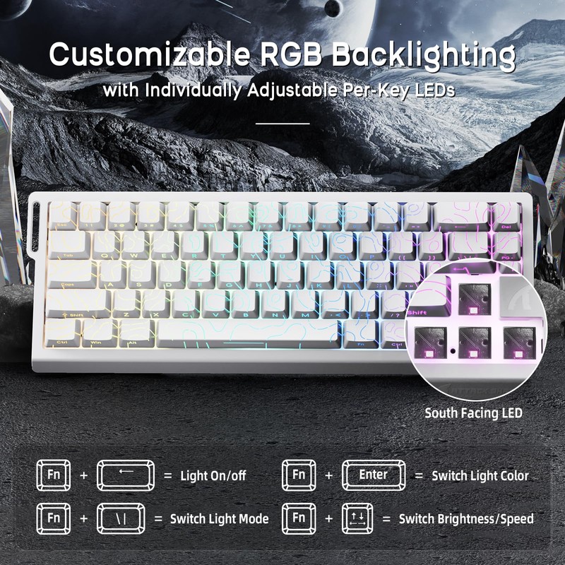 ATTACK SHARK X68 HE Wired Magnetic Keyboard with X3 Wireless