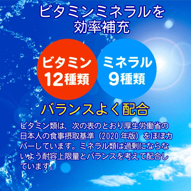 HARELU マルチビタミン&ミネラル 徳用2ヶ月分 ビタミン ミネラル 180粒 (約6ヶ月分(3袋))