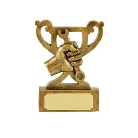 SilverTrophy: Fix It Gold Trophy Prize - Repair Wizard, Reward Hardwork, Mechanic, Mr Fix It, Spanner, Brilliant Work, Achievement, Teamwork, Success, Trade Workers, Thank You Award