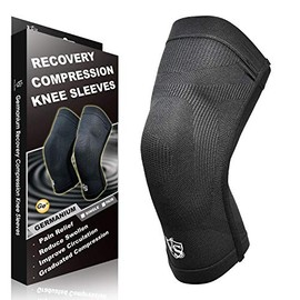 Vital Salveo-Best Recovery Compression Knee Support Sleeve for Man and Women Knee Brace for Running, Basketball, Hiking, Gym, Workout, Sports(1 PC)-Small