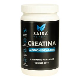 Creatina Monohidratada  100 Pura  Micronizada  500 g  Saisa Herbal  Suplemento Alimenticio Calidad Premium  Energa, Fuerza y Rendimiento Muscular     
