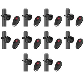 NineLeaf Bike Alarm Anti Theft with Remote Control, Rechargeable Bike Tail Light, 113dB Loud Alarm, USB-C Charging, IP65 Waterproof, for Bicycles, E-Bikes, Scooters, Motorcycles (10 Pack)