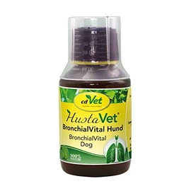 cdVet Natural Products CoughVet BronchialVital 100 ml - Dog - supports upper respiratory function and respiratory condition - self-cleaning mechanism of the bronchia - Immune defense -