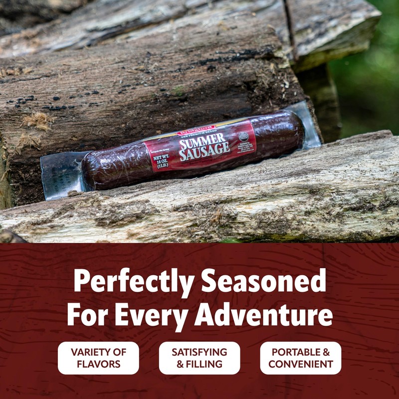 Bridgford Summer Sausage 16 oz Pack of 3 - Gluten-Free