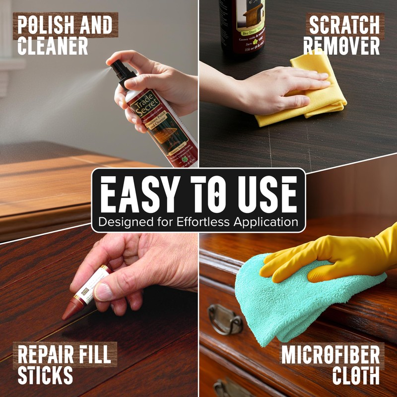 Trade Secret Complete Wood Furniture & Floor Restoration Kit -