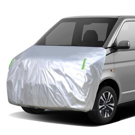 ANBEN Hood Cover, Car Hood Cover, Thick, Firm, Flameproof, Hood Protection Cover, Car Cover, Brushed Back Type, Headlight Degradation, Sun Protection and Anti-Aging, Includes Fluorescent Reflective