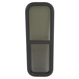 HECASA 12" x 36" RV Window 1-1/4in Thickness Universal Vertical Slider w/Screen & Trim Ring Teardrop Replacement Trailer Camper Window Powder Coated