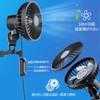 Tomistan Auto Oscillating Car Fan, Car Circulator, Oscillating Head, 3