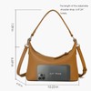 DONNAIN Genuine Leather Bags For Women Trendy Slouch Hobo Bags
