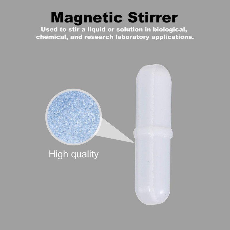 Iplusmile PTFE Magnetic Stirrer Mixer Bar - 5PCS Laboratory Stirring