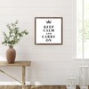 Rustic Style Framed Wood Sign with Phrase Keep Calm and