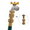 HYDRO MASTER Brass Garden Hose Quick Connector, Solid Brass,3/4 Inch