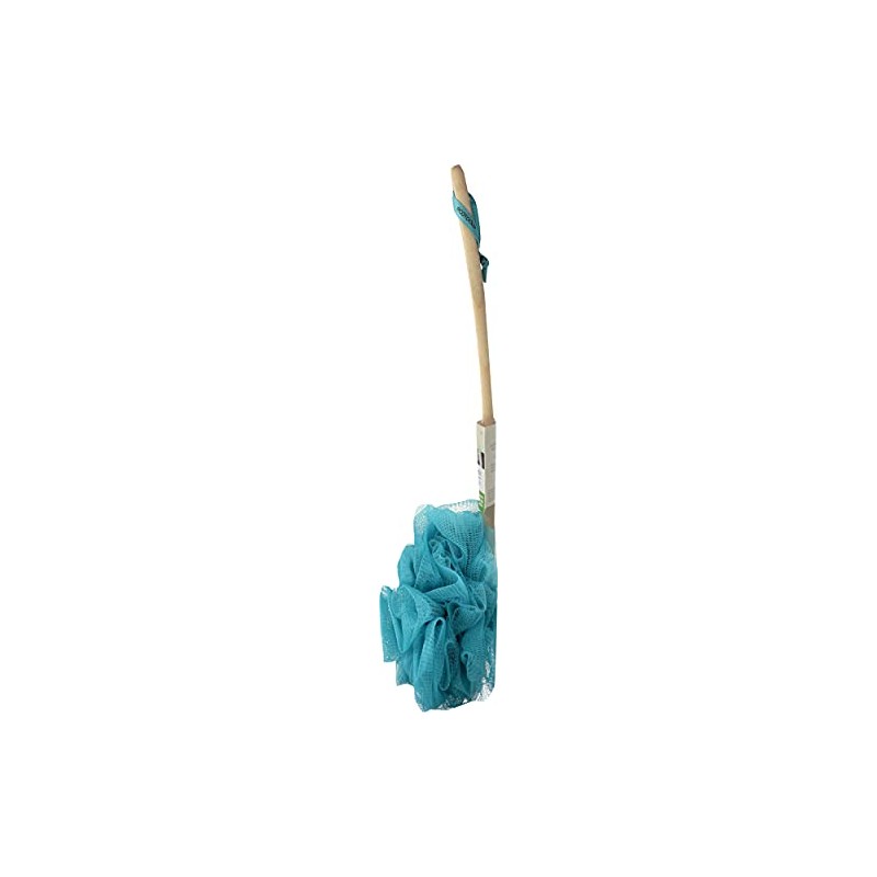 EcoTools, Ecopouf Bath Bush, Cepillo para Baño, Malla Reciclada, Mango