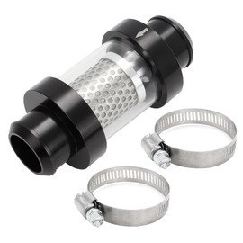 WIKIBB 1-1/2" Universal Filter Inline Heater Core Coolant Filter and Inspection System Stainless Steel Filter Mesh Matching Fixture