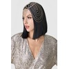 BABEYOND Vintage Style Roaring 20s Crystal Rhinestone Flapper Cap Headpiece