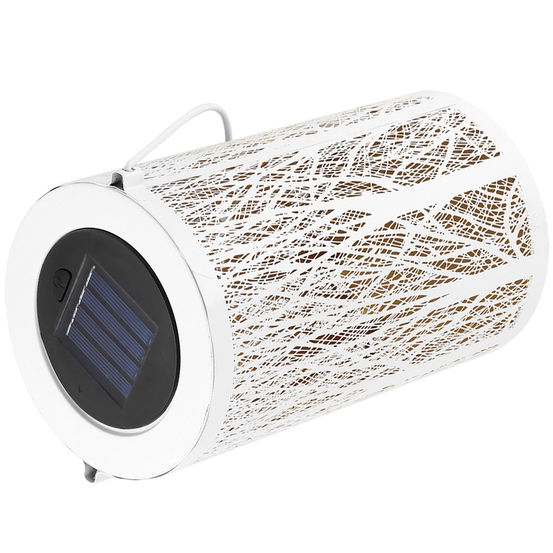 Solar Power Hanging Hollow LED Lamp Decorative Light for Outdoor